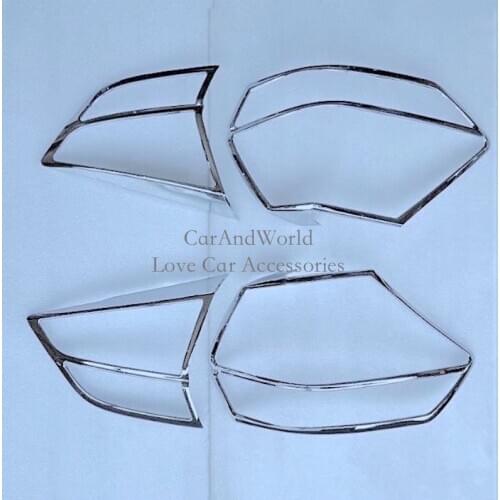 For Nissan Rogue X-Trail T32 2017-2020 Rear lights cover Tail lamp Trim XTrail ABS Chrome Decorate Car-Covers Accessories