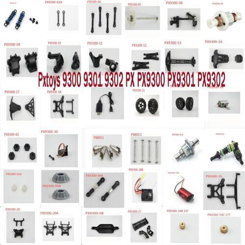 Pxtoys 9300 9301 9302 PX PX9300 PX9301 PX9302 1/18 RC car spare parts motor servo Shock absorber Drive shaft Differential Link 1
