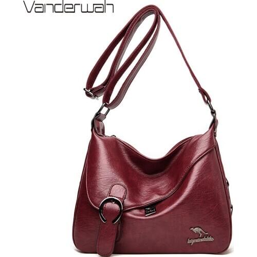 Soft Leather Shoulder Crossbody Bags for Women 2021 New Luxury Handbags Women Bags Designer High Quality Messenger Bag Sac