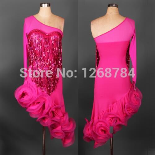 2015 New Arrival Latin Dance Dress Women 6 Colors Lady Clothing For Dance Stage Costumes Tassel Dancing Dress For Women DQ3024