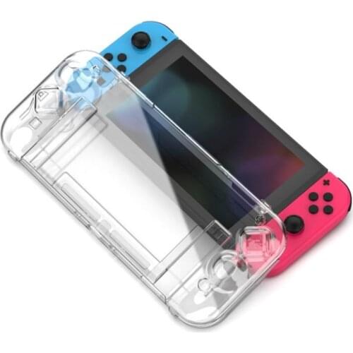 Transparent Crystal PC Hard Case Shell Protective Cover For Nintend Switch Clear Protector For NS Game Console Handle Grip
