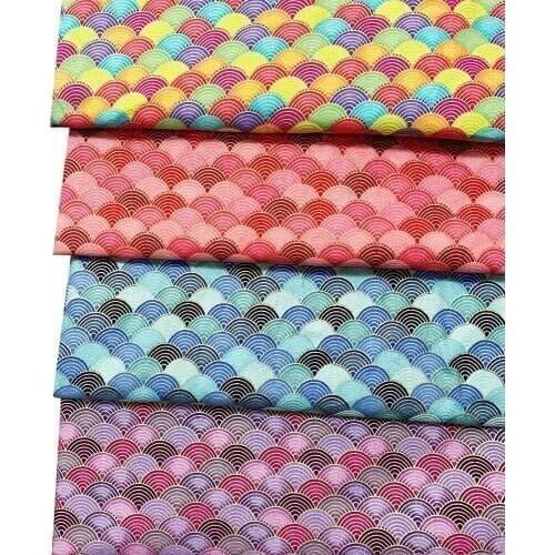 Colorful Japanese Wave Bronzing Cotton Fabric Cloth For DIY Patchwork Sewing Clothing and Accessories Needlework