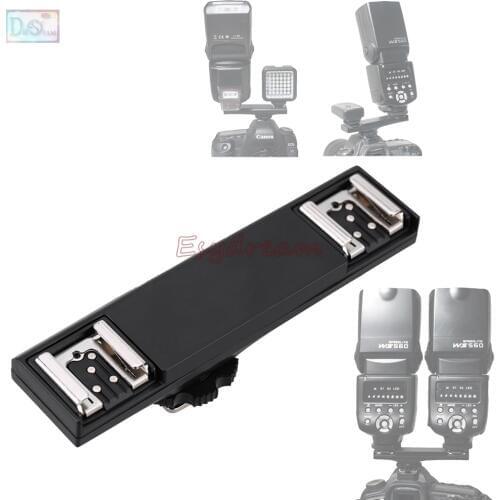 Dual Hot Shoe Sync TTL Off-Camera Arm Bracket Splitter Trigger for Nikon D7500 D7200 D800 D600 SB910 SB900 SB-5000 SB700 SB-500