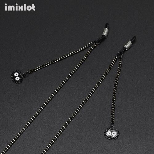 Retro Pendant Glasses Chain 85CM Black Lanyard Strap Necklace Metal Sunglasses Eyeglass Chain Cord Reading Glasses Strap