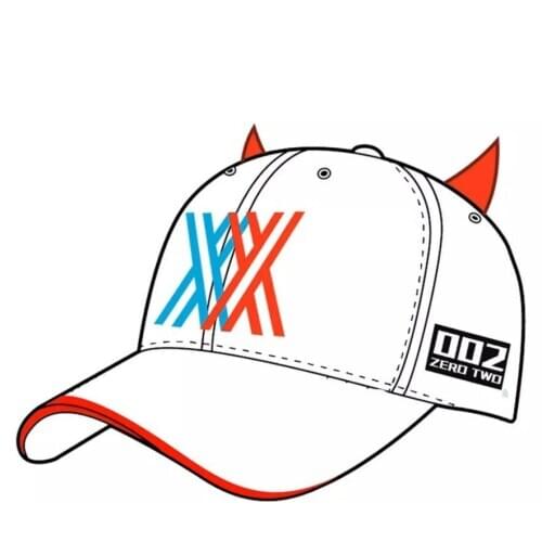DARLING in the FRANXX 02 ZERO TWO Daily Anime Hat Sunshade Hat Unisex ZERO TWO Man Female Cap Hat