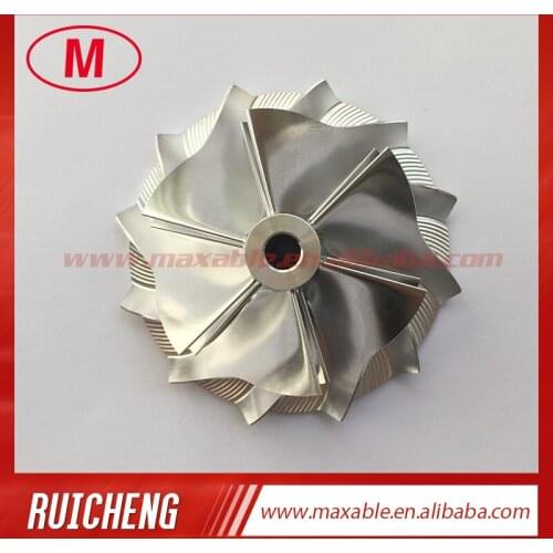 TD04HL 42.00/56.02mm 6+6 blades Reverse turbocharger billet/milling/aluminum 2618 compressor wheel for 49477-02003