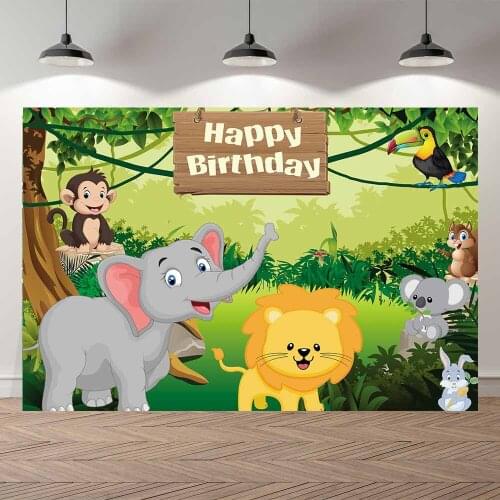 Vinyl A Little Safari Elephant Baby Shower Children Party Deco Banner Photo Background Professional Photographic Studio Backdrop