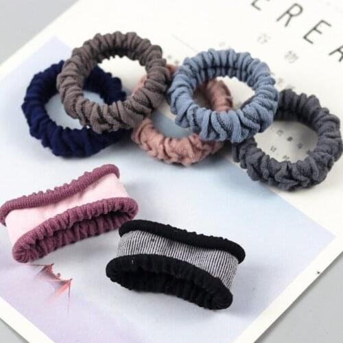 1PC Women Elegant Solid Elastic Hair Bands Ponytail Holder Scrunchies Tie Hair Rubber Band Headband Lady Hair Accessories