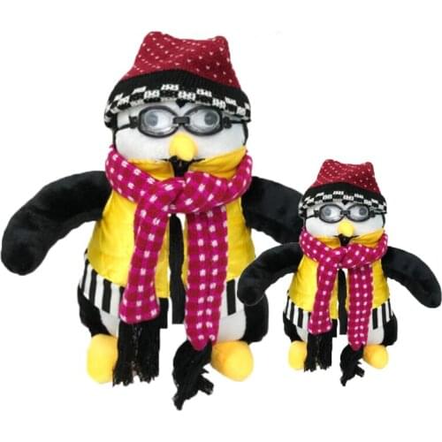 25/45CM Friends Around Penguin Plush Toy Hugsy Stuffed Doll Cartoon Hugsy Haji Animal Penguin Stuffed Toy for Kids Birthday Gift