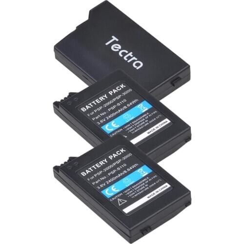 3Pcs 2400mAh 3.6V PSP2000 Battery for PlayStation Portable Controller Battery for Sony PSP3000 PSP S110 Gamepad