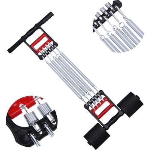 3 in 1Chest Expander Adjustable Spring Muscle Training Removable Springs Fitness