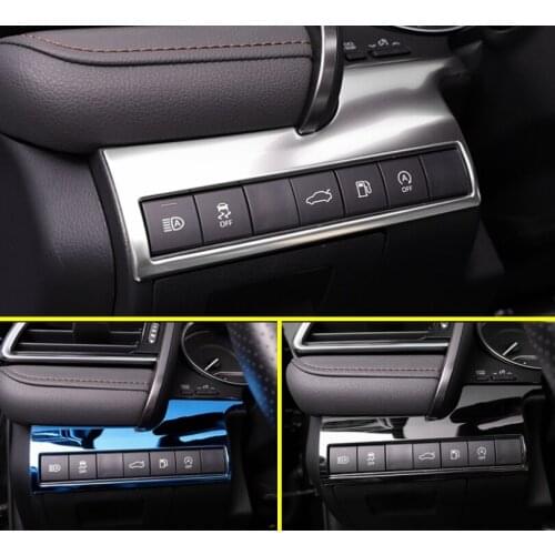 Auto Accessory Head Lights Lamp & Tailgate Trunk Box Door Switch Button Cover Kit Fit For Toyota Camry 2018 2019 2020