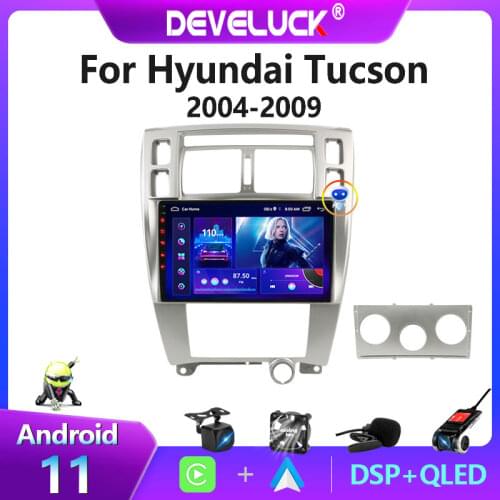 2 din Android 10 Car Radio Multimedia Video Player Navigation GPS For Hyundai Tucson 2004 - 2009 Carplay IPS Stereo DVD screen