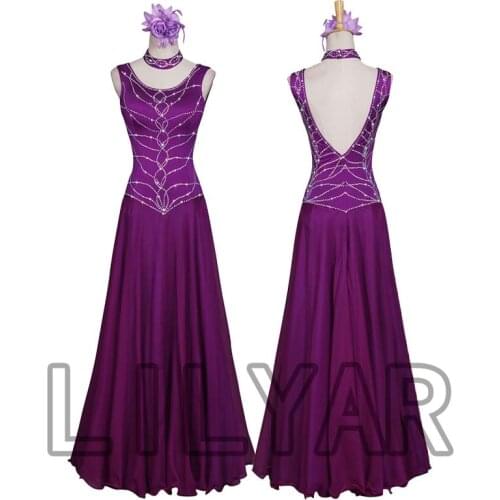 Ballroom Dance Dress Standard Skirt Competition Dress Costumes Performing Dress Customize New Arrival Adult Kids