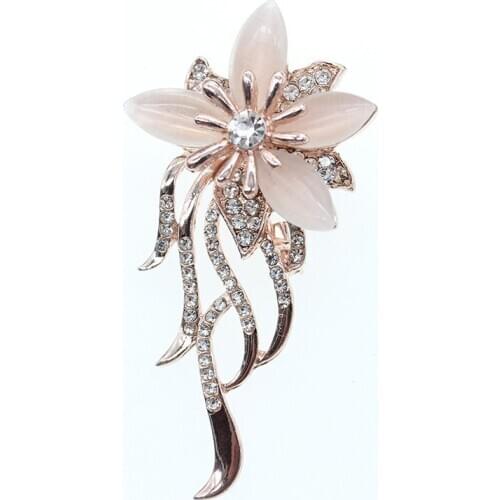 Free shipping new style Rhinestone Flower Brooch Pin Wedding Jewelry Brooches
