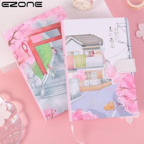 EZONE Color Inside Page Magnetic Buckle Notebook Creative Hardcover Diary Books Weekly Planner Handbook Scrapbook Beautiful Gift