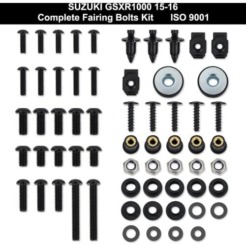 Fit For Suzuki GSX-R1000 2015 2016 Motorcycle Complete Full Fairing Bolts Kit Clips Nuts Stainless Steel GSXR 1000