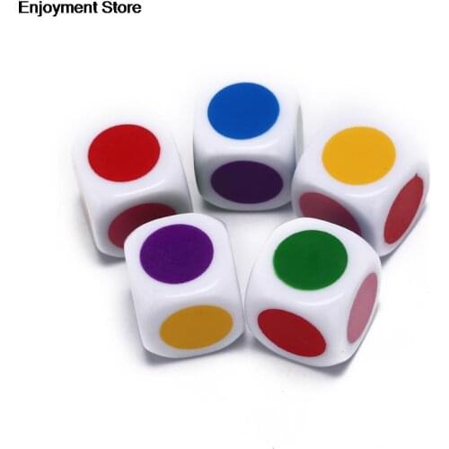 HOT!! Board Game Six Sided white Color Family Party Funny Table Dices Games Educational Toys