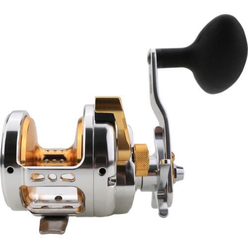 Slow Jigging Fishing Reel 8+1BB GearRatio 6.3:1 Max Drag 13kg Baitcasting Fishing Wheel Rotate the spool left right Fishing coil
