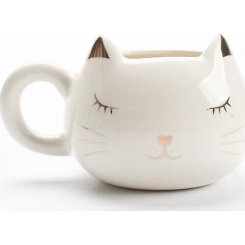 Ceramic Cute Cat Mugs Coffee Tea Milk Animal Cups With Handle Drinkware cup and mig coffee mug Nice GiftMothers Day gift