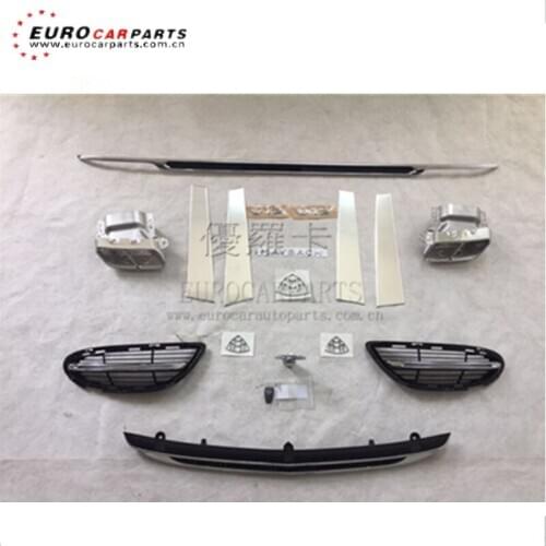 MB S-class W222 S350 S400 S450 S500 S600 fit for mayba S600 body kits fron lip, cover, diffuser, emblem