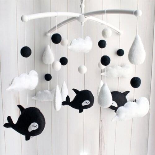 Baby Crib Mobile Rattles Toys Boys Girls Bed Bell Holder Arm Bracket Hanging Toys Carousel for Cots Toddler Developmental Toys