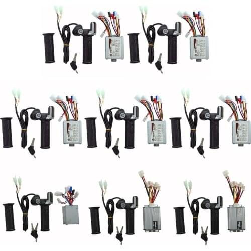 Motor Brushed Speed Controller Throttle Twist Grip for Electrical Scooter Bike Bicycle Brush Motor