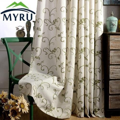 MYRU Cotton Curtains For Windows