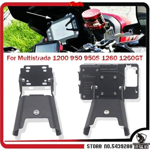 NEW Motorcycle For Ducati Multistrada 1200 950 950S 1260 1260GT Stand Holder Smartphone Phone GPS Navigation Plate Bracket