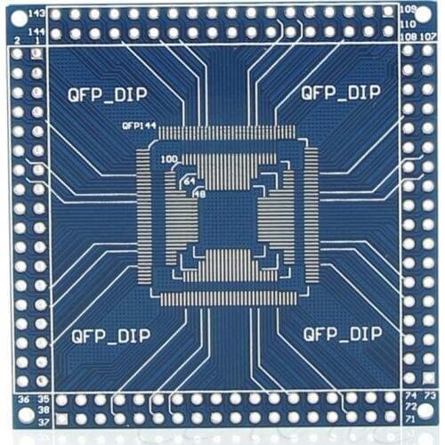 New QFP/TQFP/LQFP 32/44/48/64/100/144 pin to DIP Pin Board Adapter Converter Module L15