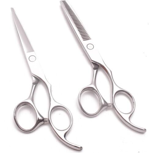 6" 17.3cm JP Stainless Customized Brand Straight Scissors Thinninng Shears Dog Scissors Professional Grooming Scissors Set C1006