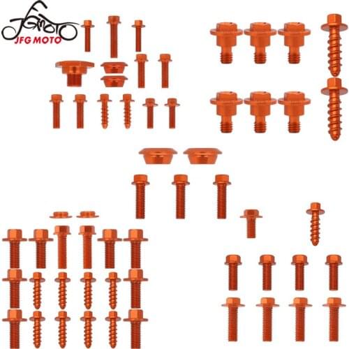 Motorcycle Front Rear Fender Radiator Shrouds Number Plate Screw For KTM SX XC 125-530 2011-2015 EXC XCW 2012-2016 SX XC 200-300