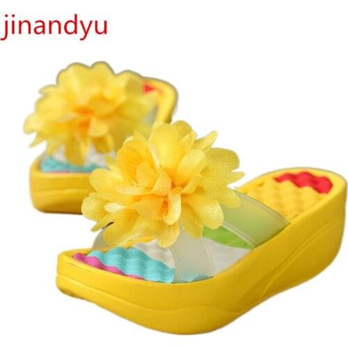 Beach Slippers Women Wedges Platform Sandals Fashion Chunky Sliders White Black Pink Shoes Sandal Platform Heels Ladies Slippers