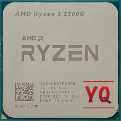 AMD Ryzen 3 2200G R3 2200G 3.5 GHz Quad-Core Quad-Thread CPU Processor YD2200C5M4MFB Socket AM4