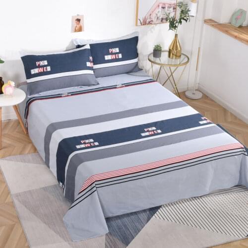 Bed sheet + pillowcase) 3-piece set of pure cotton bed sheet single piece cotton home dormitory single