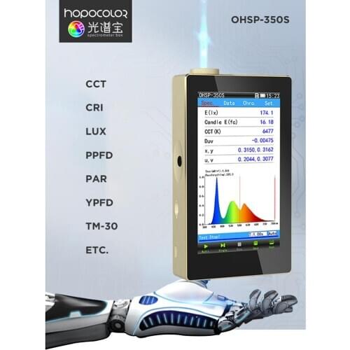 UV VIS IR Spectrometer TM-30 TLCI for Light Test 350-950nm