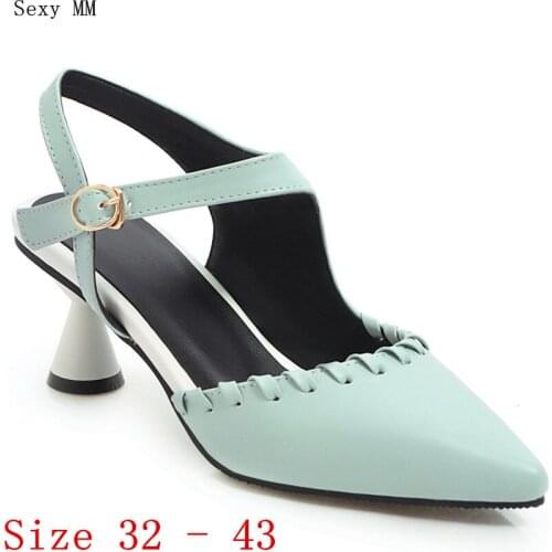 High Heels Women Pumps Ladies High Heel Shoes Stiletto Woman Party Wedding Shoes Kitten Heels Plus Size 32 33 - 40 41 42 43