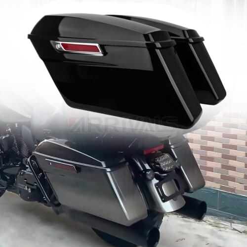 Motorcycle Vivid Hard Saddle Bags Trunk W/ Latch keys Fit For Harley Touring 2014-2021 2020 2019 2018 2017 2016 2015 2014