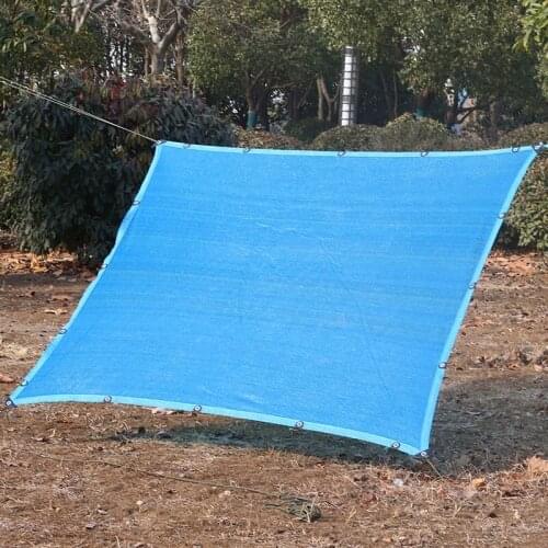 Beautiful Blue Encrypted Thicken Sun Shade Net Summer Swimming Pool Shading Sunscreen Garden Succulent Plants Protection Sails