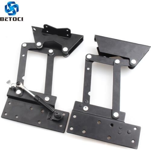 2pcs folding hydraulic tea table hinge furniture lifting roof mechanism hardware lifting frame coffee computer table frame
