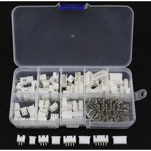 230pcs/Lot XH2.54 2p 3p 4p 5p Terminal Socket Header Wire Adaptor cable Terminals JSt Connectors DIY Electronic Set