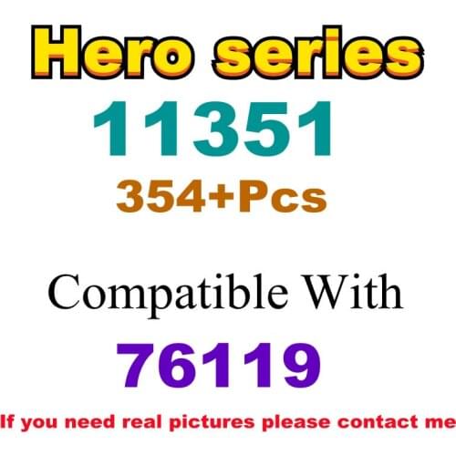 354Pcs 11351 Building Block Toy Hero Series 76119 Assembled Building Blocks Childrens Toy Gifts