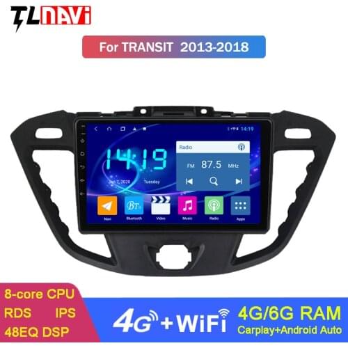 Android 10 Car Stereo Radio Multimedia Plalyer Intelligent System For Ford Transit Tourneo Custom 2013-2018 GPS Navigation
