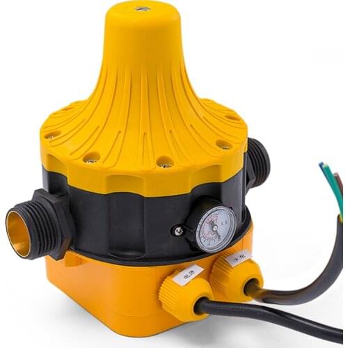 Automatic 220V 10A Water Pump Pressure Switch 1Mpa/10Bar Electric Water Pump Pressure Controller with Press Gauge For Water Pump
