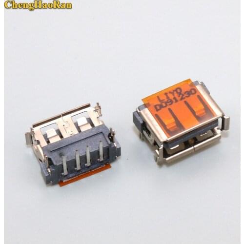 ChengHaoRan 5pcs Original new 2.0 USB Jack for Laptop ASUS HP DELL Lenovo Toshiba motherboard USB Connector USB 2.0 data port 4