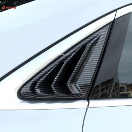 For Audi A3 8Y Sedan 2020 2021 2color Side Rear Window Scoop Louver Shutter Sticker Cover Trim Car Styling