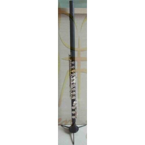 Western Concert Flute Silver Plated 16 Holes C Key Cupronicke for Beginner Woodwind Instrument with Cleaning Cloth Stick Gloves