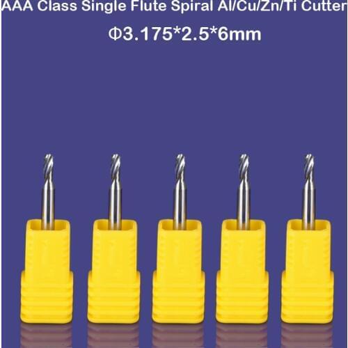 HQ Single Flute Sprial Aluminum Cutting Tool CNC Router Bits