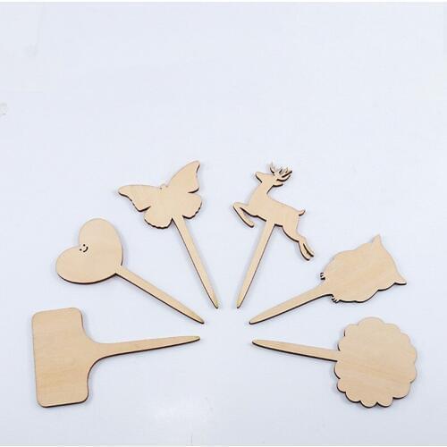 10pcs Wooden Plants Flower Tags T-type Markers Ornaments Garden Labels Bonsai For Succulent Cactus Aloe And Others Seedings Sign