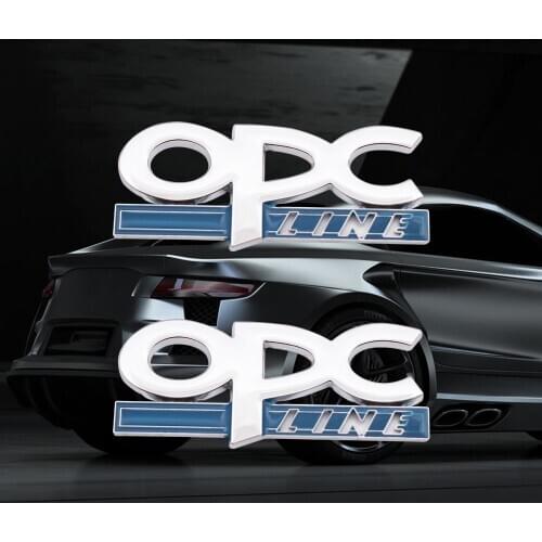 3D Metal OPC LINE Emblem Decals Car Side Badge Sticker For OPEL Astra H G J Insignia Mokka Zafira Corsa Vectra C D Car Styling